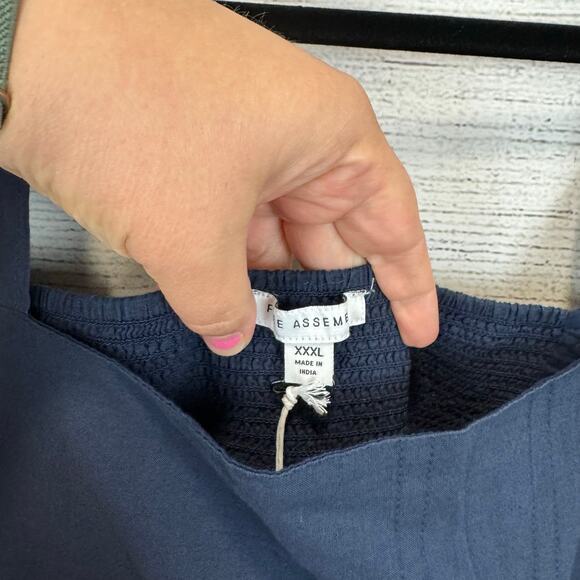 Free Assembly Plus Size Blue Short Sleeve Tiered Midi Dress Size XXXL - Picture 5 of 8